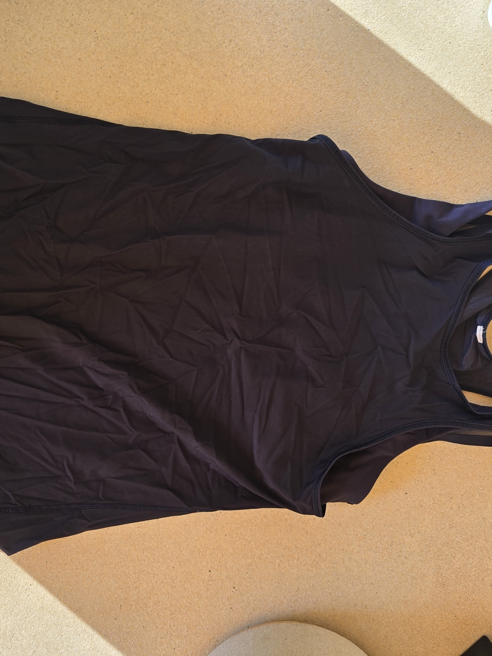 lululemon athletica Black Racerback Performance Tank